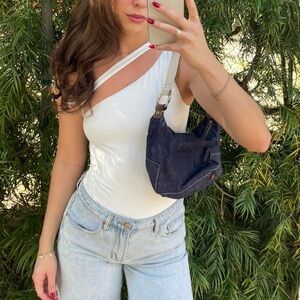 Y2K gap denim mini hobo shoulder bag
